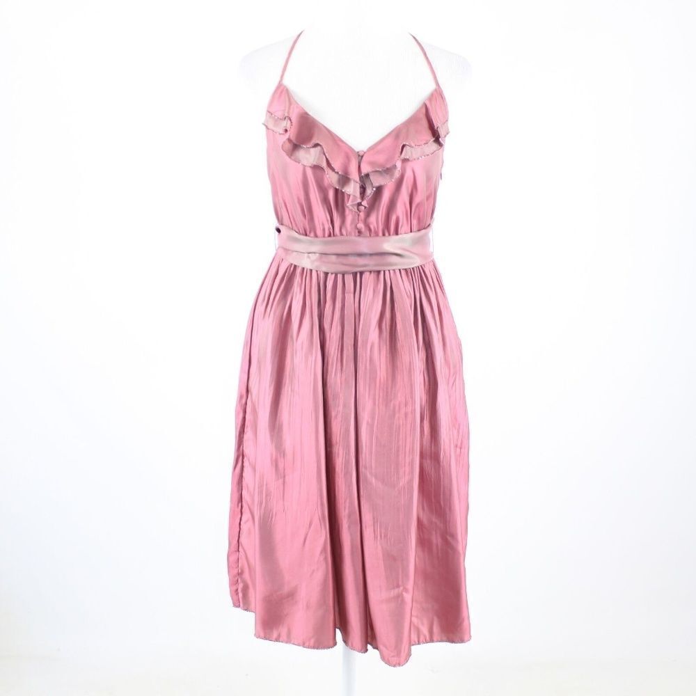 Mauve pink beaded shimmery LYNDIA dress 4